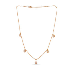 Hexagon Charm Necklace In 925 Silver