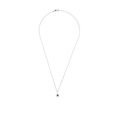 Minimal Amethyst Pendant Necklace