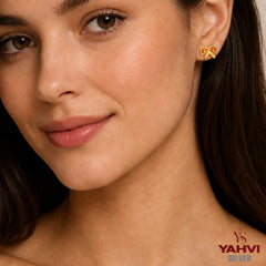 Citrine Bow Tie Earrings