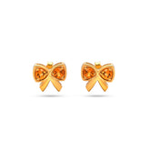 Citrine Bow Tie Earrings