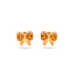 Citrine Bow Tie Earrings