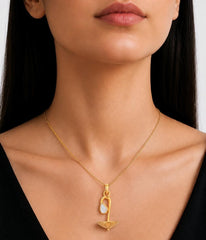 Pear Moonstone 925 Silver Necklace