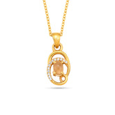 Citrine Swirl Necklace