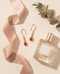 Peach Coral Earrings