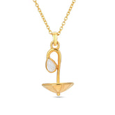 Pear Moonstone 925 Silver Necklace