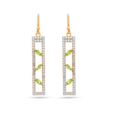 Peridot Prism Earrings