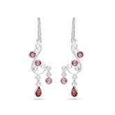 Pink Tourmaline Stones Earrings