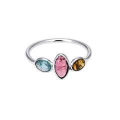 Pop of Colour Tourmaline Ring in 925 Silver