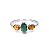 Refreshing Tourmaline Ring in 925 Silver