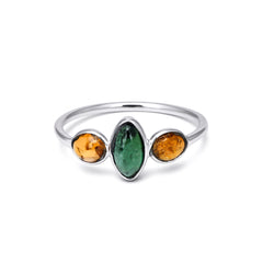 Refreshing Tourmaline Ring in 925 Silver