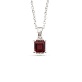 Crimson Solitaire Necklace
