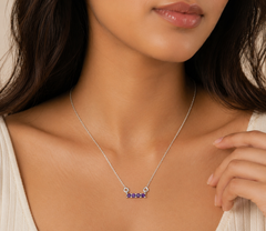 AMETHYST SILVER NECKLACE