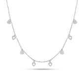 Triangle Charm Necklace In 925 Silver