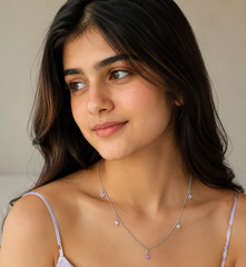 Star Enamel Charm 925 Silver Necklace For Kids