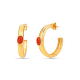 Sunset Coral Earrings