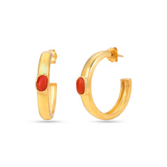 Sunset Coral Earrings