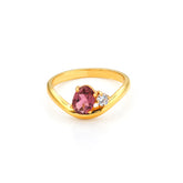 Sweet Blush Pink Tourmaline Ring in 925 Silver