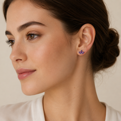 beautiful amethyst earring