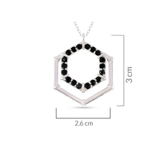 Geometric Noir Necklace