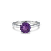 Regal Amethyst Ring in 925 Silver