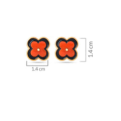 Coral Flower Earrings
