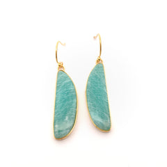 Amazonite Silver Earrings