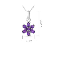 Bloom Amethyst Flower Necklace