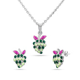 Kids Playful Grapes Jewellery Set in 925 Silver