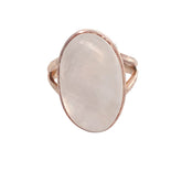 Oval Moonstone Silver Ring