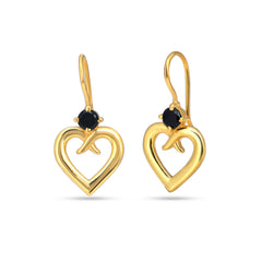Black Heart Earrings