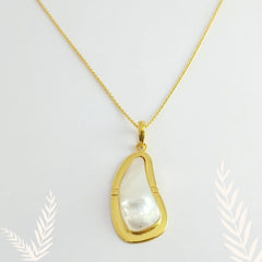Ivory Pearl Silver Necklace
