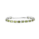 Refreshing Peridot Silver Bracelet