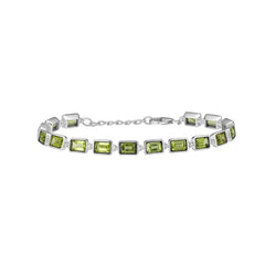 Refreshing Peridot Silver Bracelet
