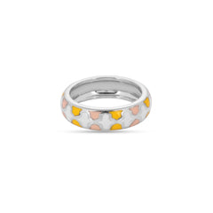 Enamel Silver Ring