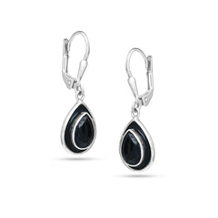 Black Drop Earrings