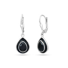 Black Drop Earrings
