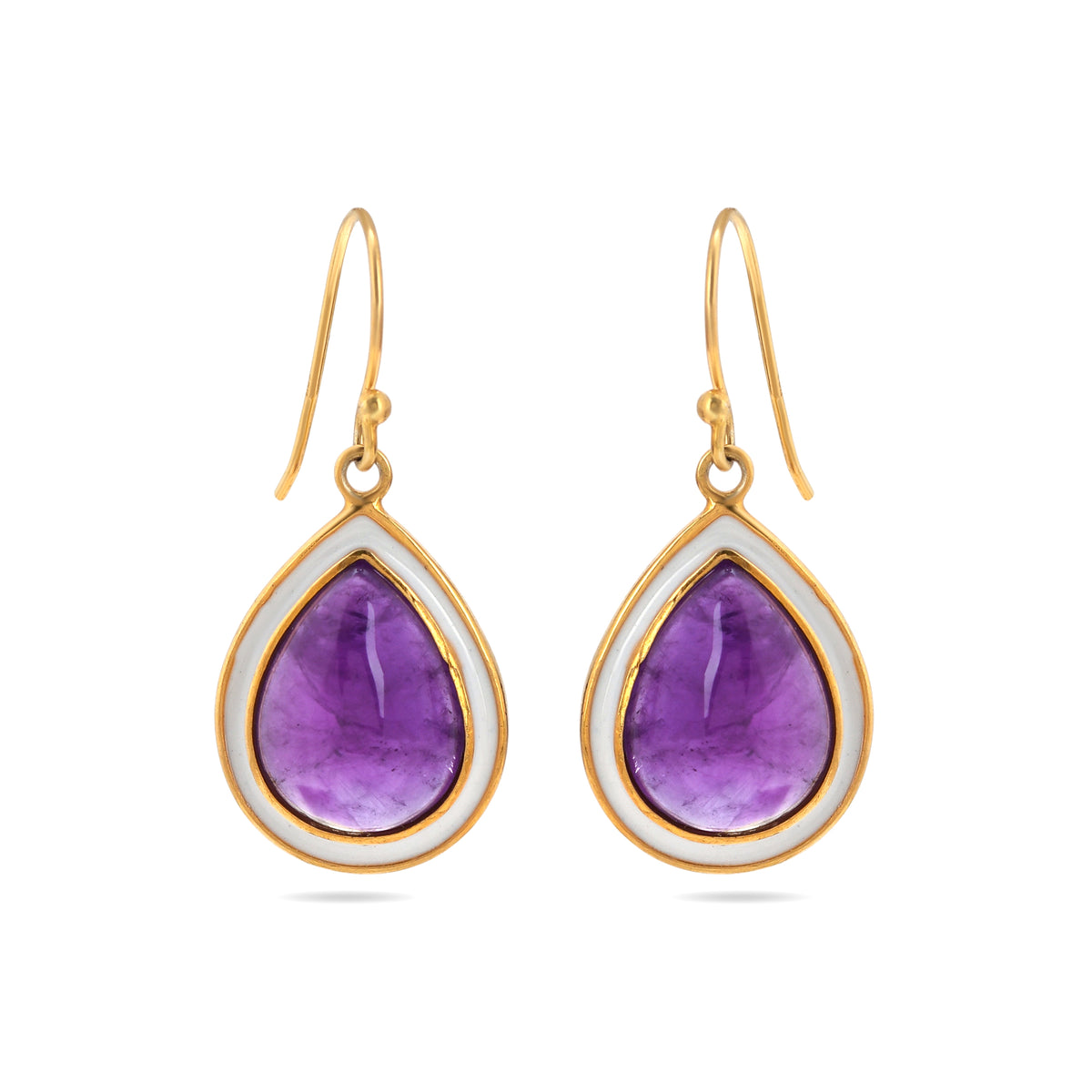 Violet Drop Earrings
