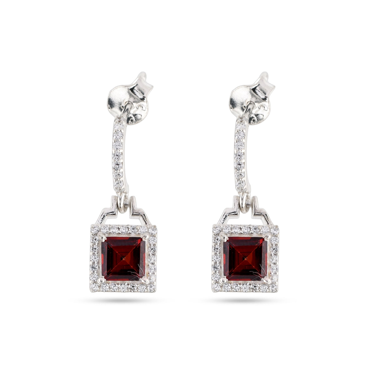 Crimson Garnet Earrings