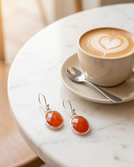 Glitzy Red Earrings