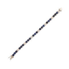 Blue Sapphire Tennis Bracelet