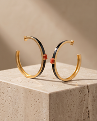 Coral charm Earrings