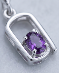 Violet Frame Earrings