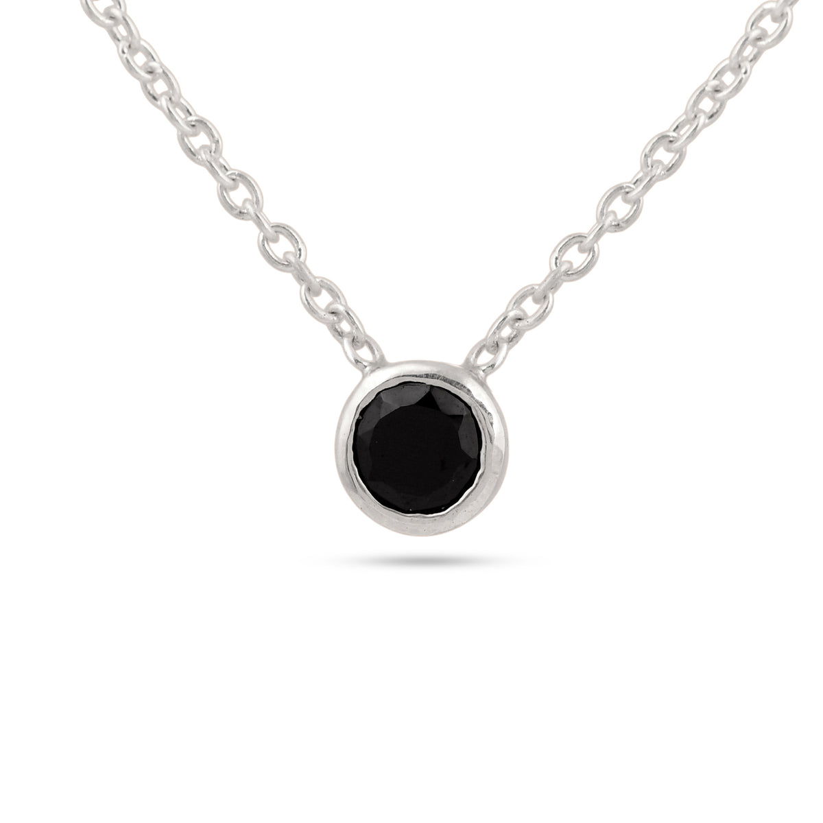 Minimal Black Necklace