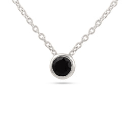 Minimal Black Necklace