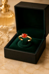 Crimson Garnet Ring