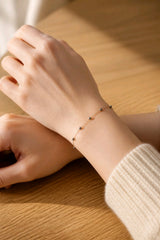 Sleek Black Pearl Bracelet