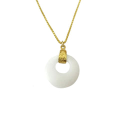 White Quartz Silver Pendant