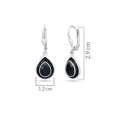 Black Drop Earrings