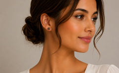 Mystic Silver Stud Earrings