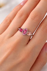 Candy Gem Tourmaline Trio Ring in 925 Silver